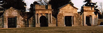 Some of the crypts at Topeka Cemetery